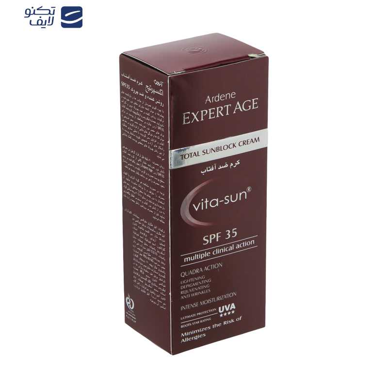 کرم ضدآفتاب آردن اکسپرت ایج مدل Vita-Sun، حجم 45 میلیلیتر کرم ضدآفتاب آردن اکسپرت ایج مدل Vita-Sun، حجم 45 میلیلیتر