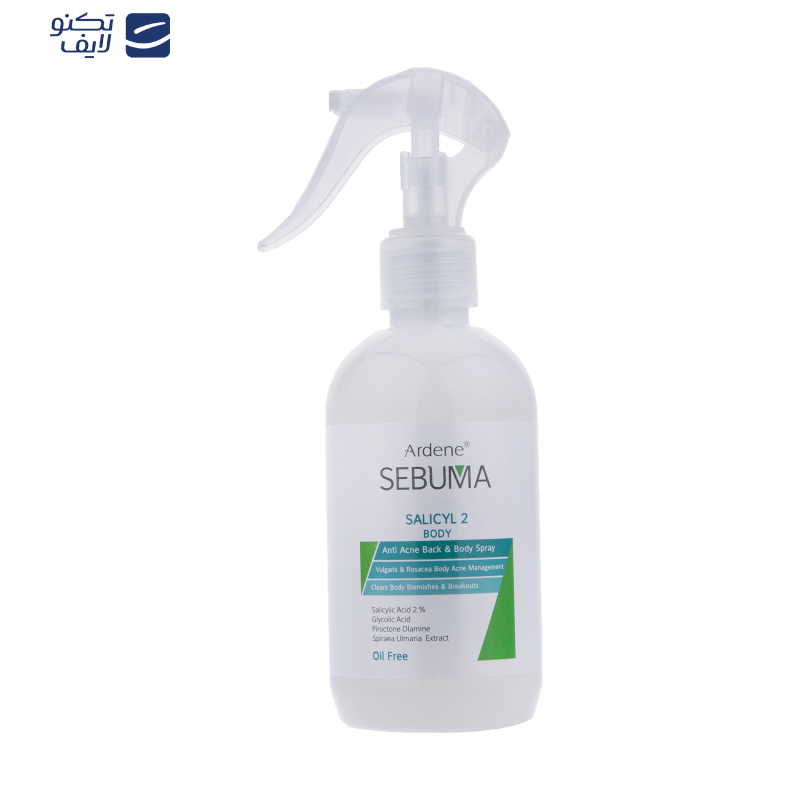 اسپری ضد جوش آردن سبوما مدل SALICYL2 حجم 250 میلی لیتر 
