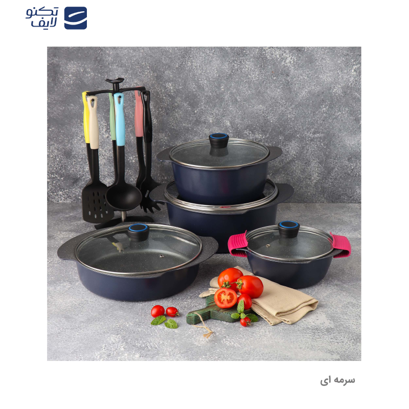 سرویس پخت و پز 17 پارچه تکنو مدل پروانه سرویس پخت و پز 17 پارچه تکنو مدل پروانه