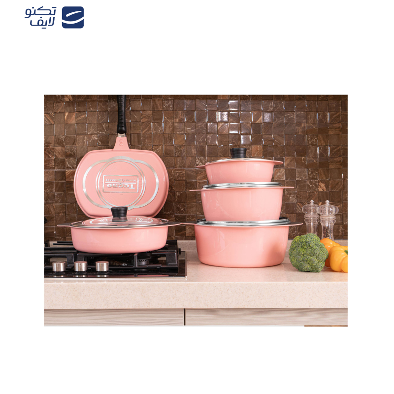 سرویس پخت و پز 19 پارچه تکنو مدل پروانه سرویس پخت و پز 19 پارچه تکنو مدل پروانه