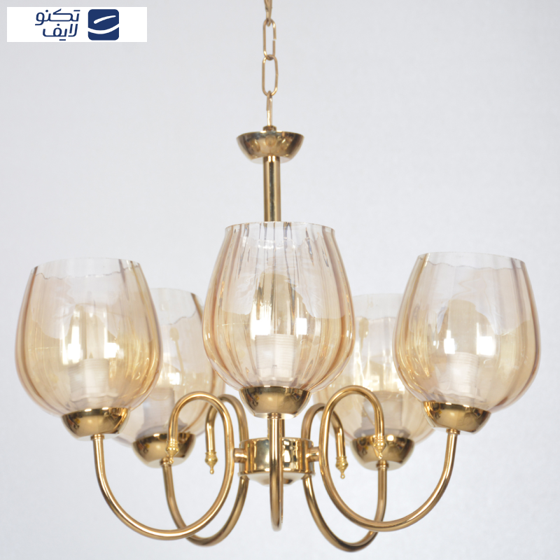  لوستر پنج شعله چشمه نور کد AB817/5