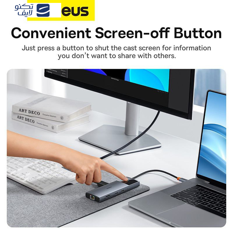 هاب 10 پورت USB-C بیسوس مدل BS-OH084 هاب 10 پورت USB-C بیسوس مدل BS-OH084