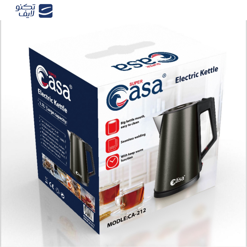 کتری برقی سوپر کاسا مدل CA-212 کتری برقی سوپر کاسا مدل CA-212