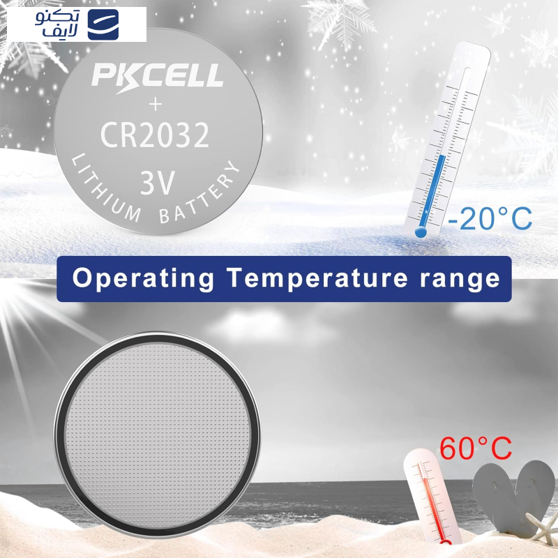 باتری سکه ای پیکی سل مدل CR2032 3V Lithium Manganese بسته 2 عددی  باتری سکه ای پیکی سل مدل CR2032 3V Lithium Manganese بسته 2 عددی