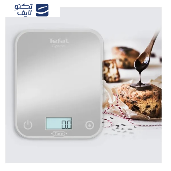 ترازو آشپزخانه دیجیتال تفال مدل BC50U4VO حداکثر ظرفیت قابل اندازه‌گیری 5 کیلوگرم با دقت اندازه‌گیری 0.5 گرم