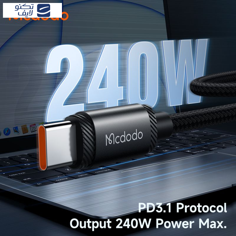 کابل USB-C مک دودو مدل CA-3680 طول 1.2 متر کابل USB-C مک دودو مدل CA-3680 طول 1.2 متر