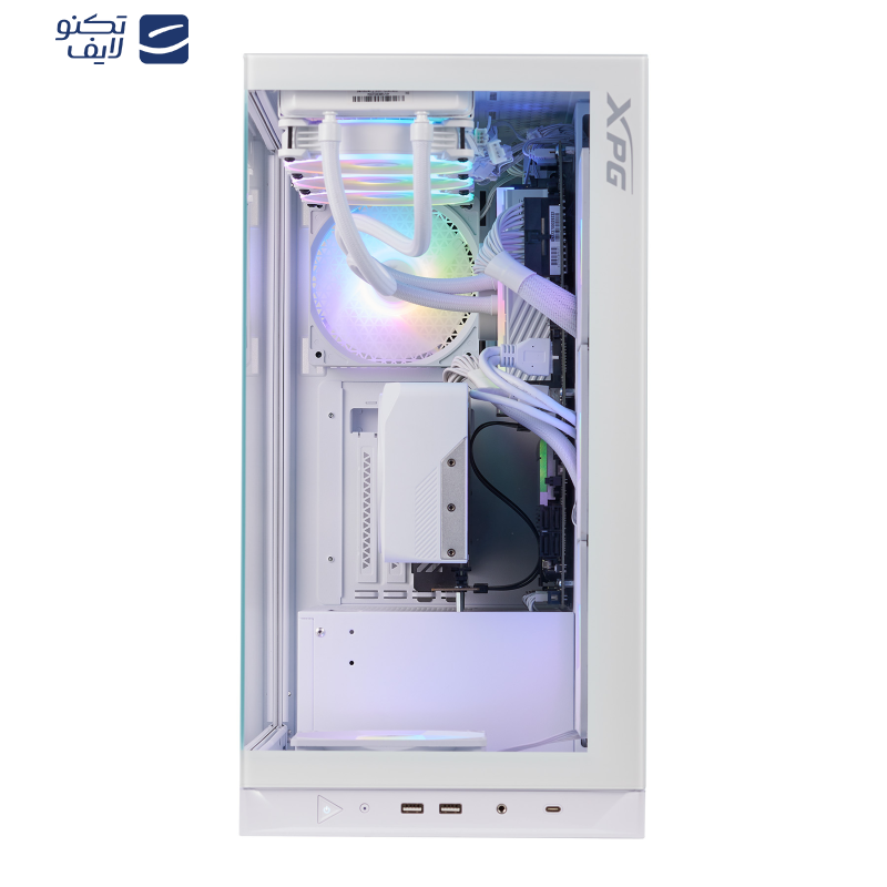 کیس کامپیوتر ای دیتا ایکس پی جی مدل INVADER X WHITE