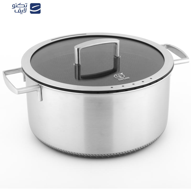 سرویس قابلمه و تابه 9 پارچه استیل جی فی نی مدل 09 سرویس قابلمه و تابه 9 پارچه استیل جی فی نی مدل 09