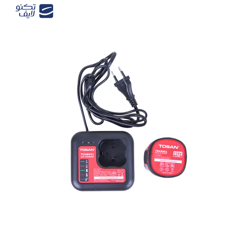 دریل پیچ گوشتی 10 میلی متری 16 ولت توسن مدل 9616BS دریل پیچ گوشتی 10 میلی متری 16 ولت توسن مدل 9616BS