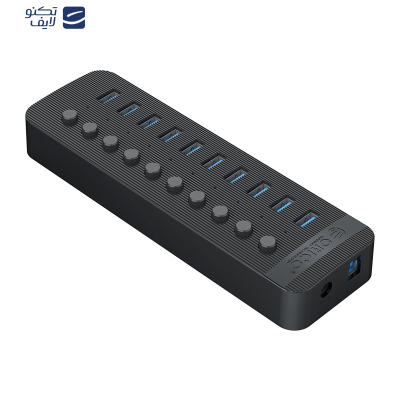 هاب 10 پورت USB 3.0 اوریکو مدل CT2U3-10AB هاب 10 پورت USB 3.0 اوریکو مدل CT2U3-10AB