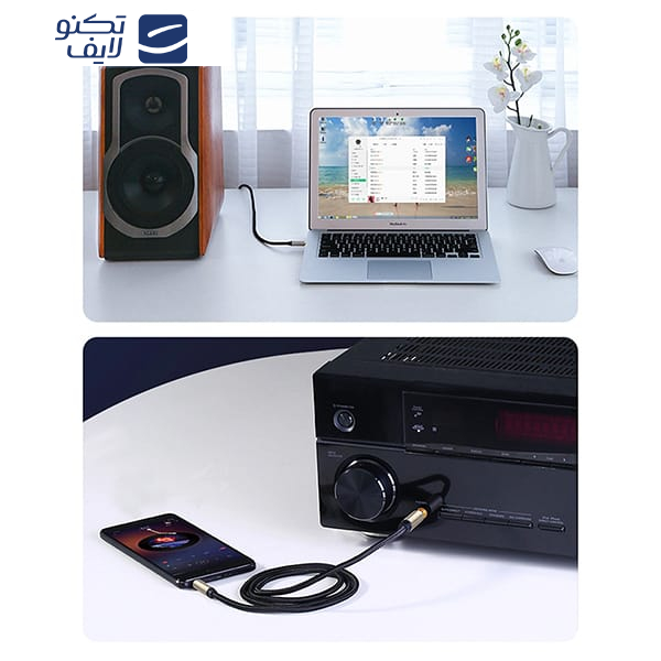 کابل تبدیل جک 6.5 میلیمتری به جک 3.5 میلیمتری یوگرین مدل AV127-10625 طول ۱ متر کابل تبدیل جک 6.5 میلیمتری به جک 3.5 میلیمتری یوگرین مدل AV127-10625 طول ۱ متر