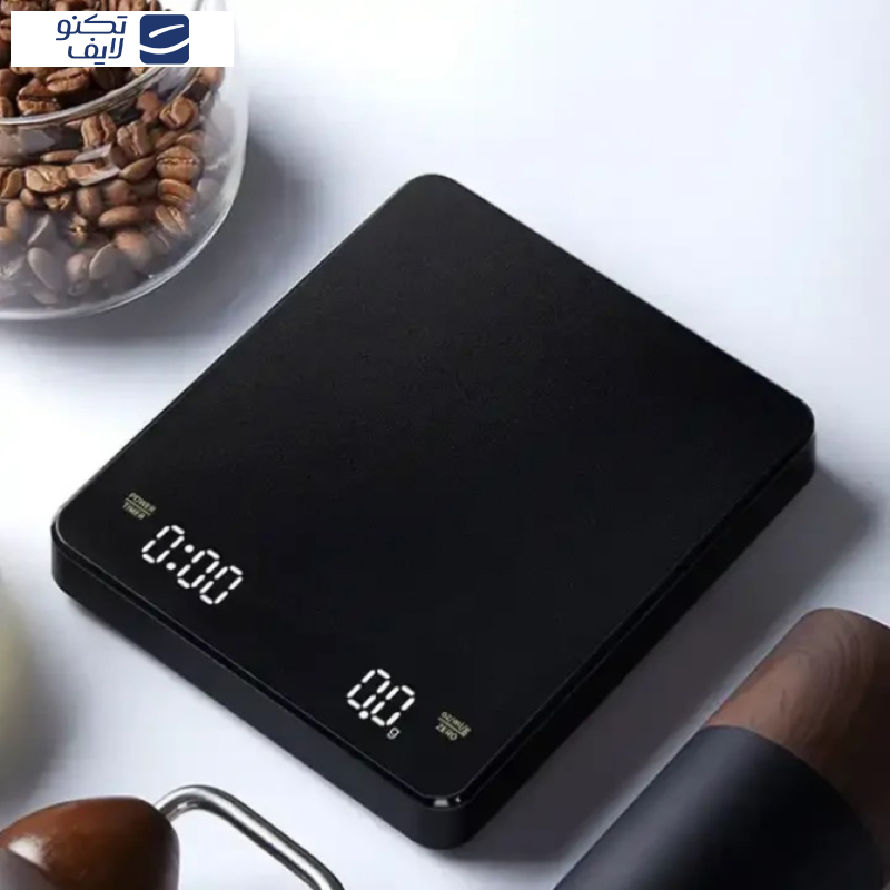 ترازوی آشپزخانه مدل تایمردار قهوه کد 3KG-0,1G CK2150 ترازوی آشپزخانه مدل تایمردار قهوه کد 3KG-0,1G CK2150