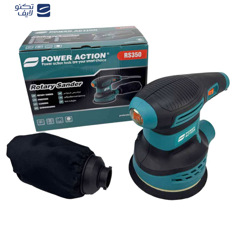دستگاه سنباده‌زن 350 وات پاور اکشن مدل RS350
