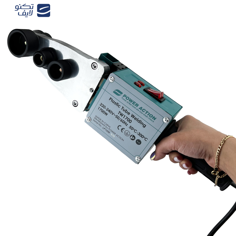 دستگاه جوش لوله پلیمری پاور اکشن مدل TW 1700 مجموعه 11 عددی