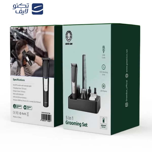 ست ماشین اصلاح موی سر و صورت گرین لاین مدل 5in1 Grooming ست ماشین اصلاح موی سر و صورت گرین لاین مدل 5in1 Grooming