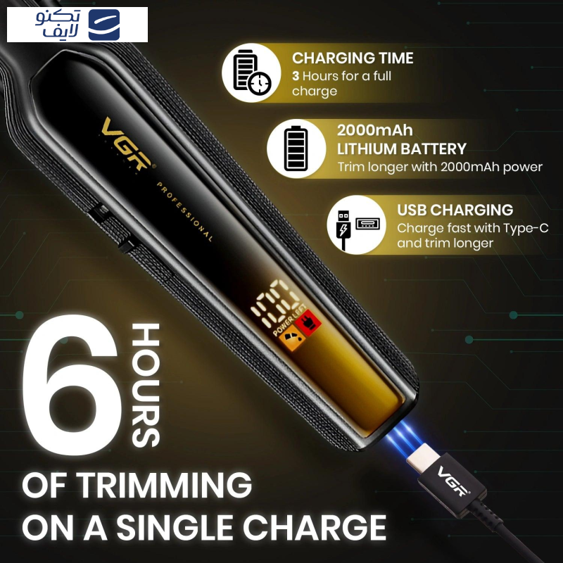 ماشین اصلاح موی سر و صورت وی جی ار مدل V930 ماشین اصلاح موی سر و صورت وی جی ار مدل V930