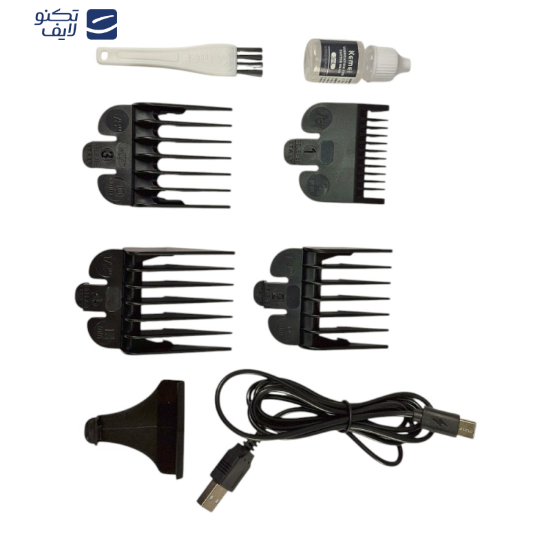 ماشین اصلاح موی سر و صورت شارژی کیمی کد KM1570 ماشین اصلاح موی سر و صورت شارژی کیمی کد KM1570
