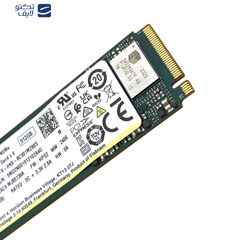 اس اس دی اینترنال اس کی هاینیکس مدل BC901 NVMe ظرفیت 512 گیگابایت اس اس دی اینترنال اس کی هاینیکس مدل BC901 NVMe ظرفیت 512 گیگابایت