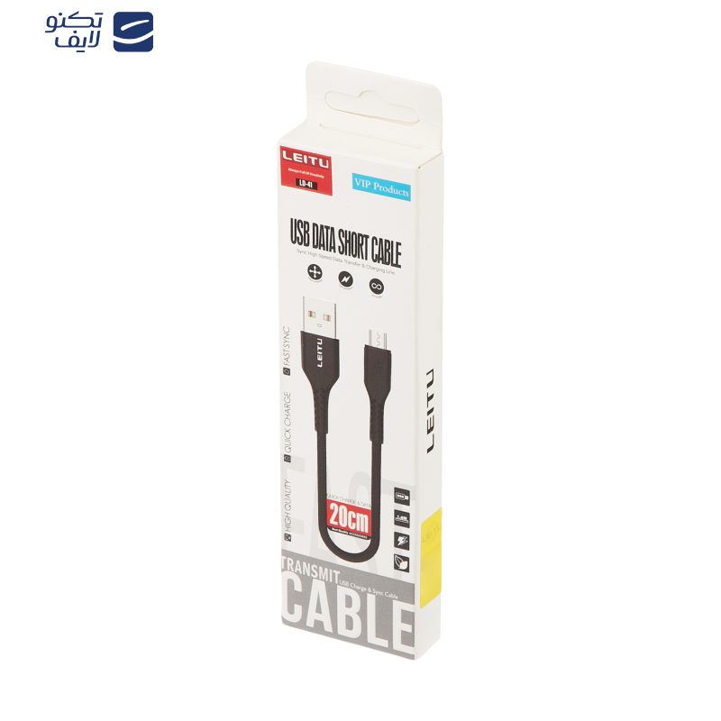 کابل تبدیل USB به microUSB لیتو مدل LD-41 طول 0.2 متر کابل تبدیل USB به microUSB لیتو مدل LD-41 طول 0.2 متر