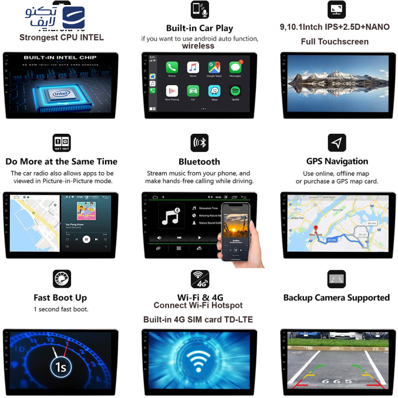 پخش کننده تصویری خودرو مدل Burmester مناسب برای دنا پلاس