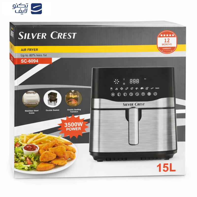سرخکن 15 لیتر سیلور کرست مدل SC-6094 سرخکن 15 لیتر سیلور کرست مدل SC-6094