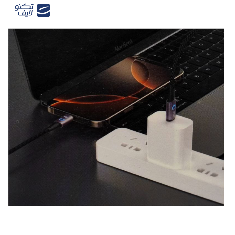 کابل تبدیل USB-C به USB-C جووی مدل CC-174 طول یک متر کابل تبدیل USB-C به USB-C جووی مدل CC-174 طول یک متر