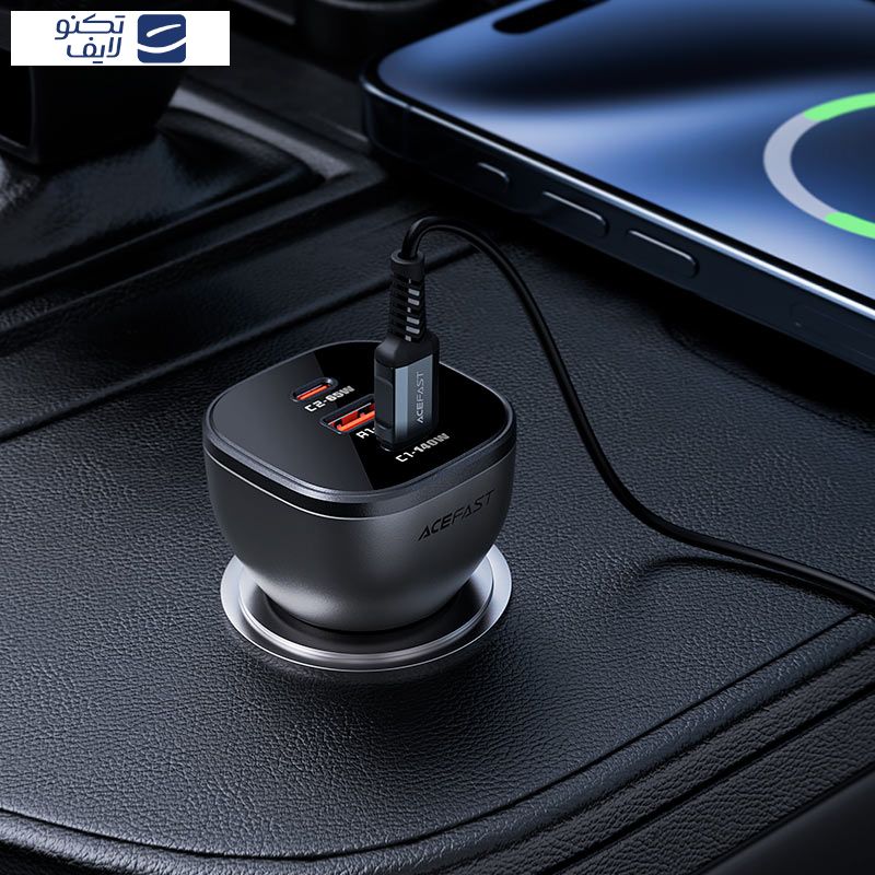 شارژر فندکی 140 وات سه پورت ایس فست مدل B14