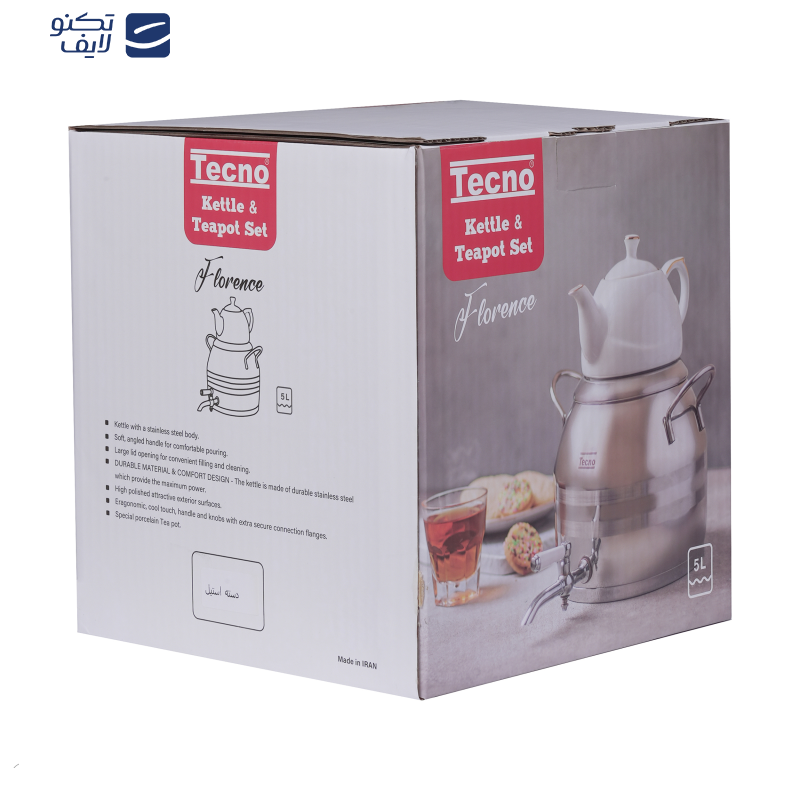 ست کتری و قوری تکنو مدل فلورانس ست کتری و قوری تکنو مدل فلورانس