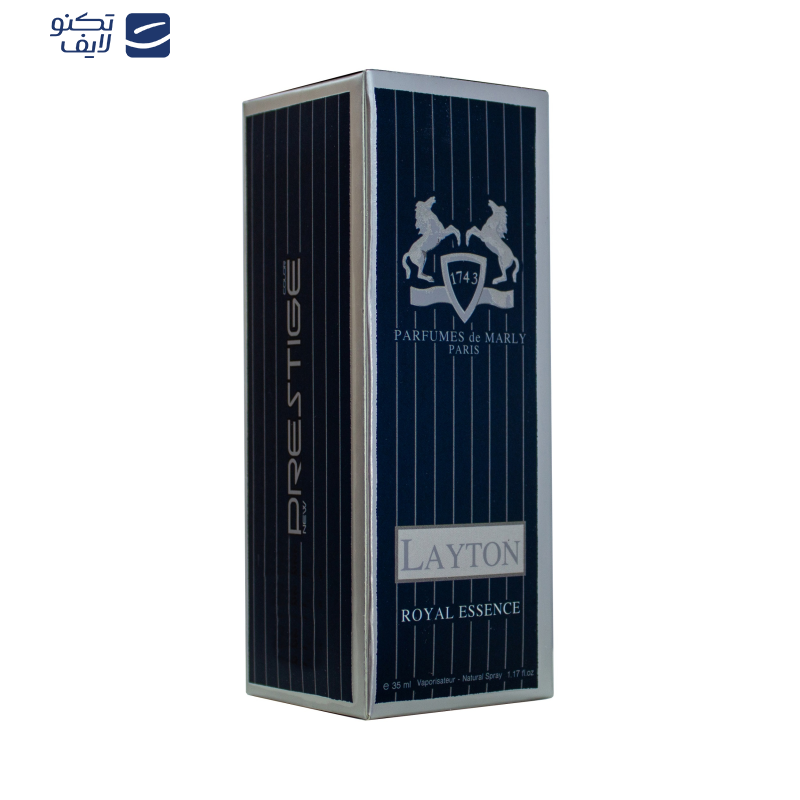 عطر جیبی زنانه نیو پرستیژ کالر مدل Layton حجم 35 میلی لیتر عطر جیبی زنانه نیو پرستیژ کالر مدل Layton حجم 35 میلی لیتر