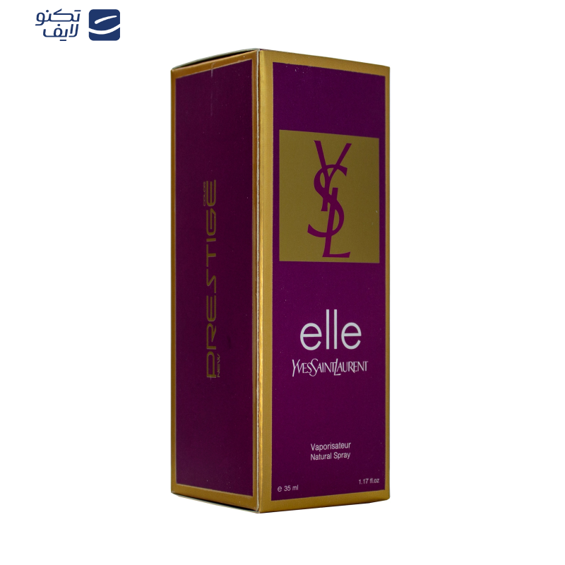 عطر جیبی زنانه نیو پرستیژ کالر مدل Elle حجم 35 میلی لیتر عطر جیبی زنانه نیو پرستیژ کالر مدل Elle حجم 35 میلی لیتر