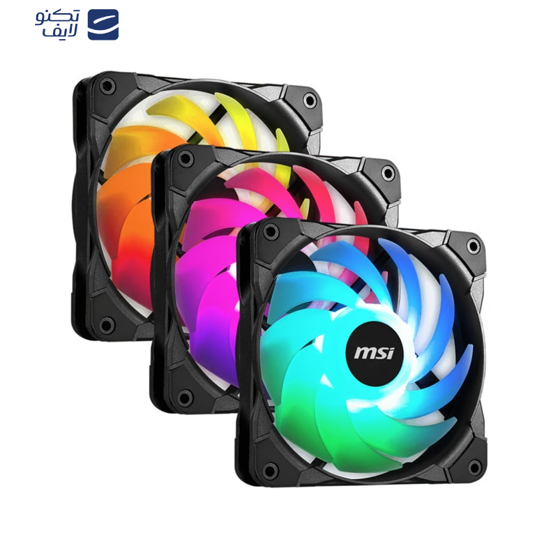 فن کیس ام اس آی مدل MAG MAX F12A-3 BK بسته سه عددی فن کیس ام اس آی مدل MAG MAX F12A-3 BK بسته سه عددی