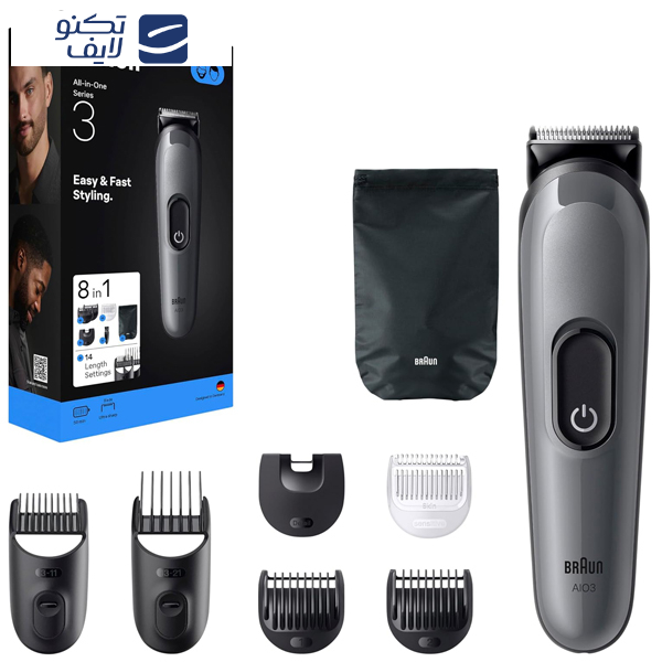 ماشین اصلاح موی صورت شارژی براون مدل AIO3540 ماشین اصلاح موی صورت شارژی براون مدل AIO3540
