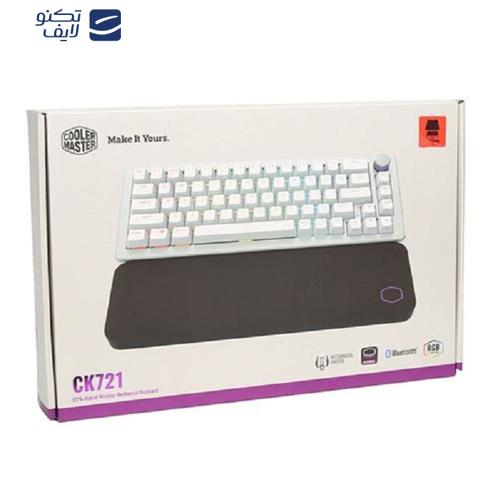کیبورد مخصوص بازی کولر مستر مدل CK721 Blue Switch کیبورد مخصوص بازی کولر مستر مدل CK721 Blue Switch