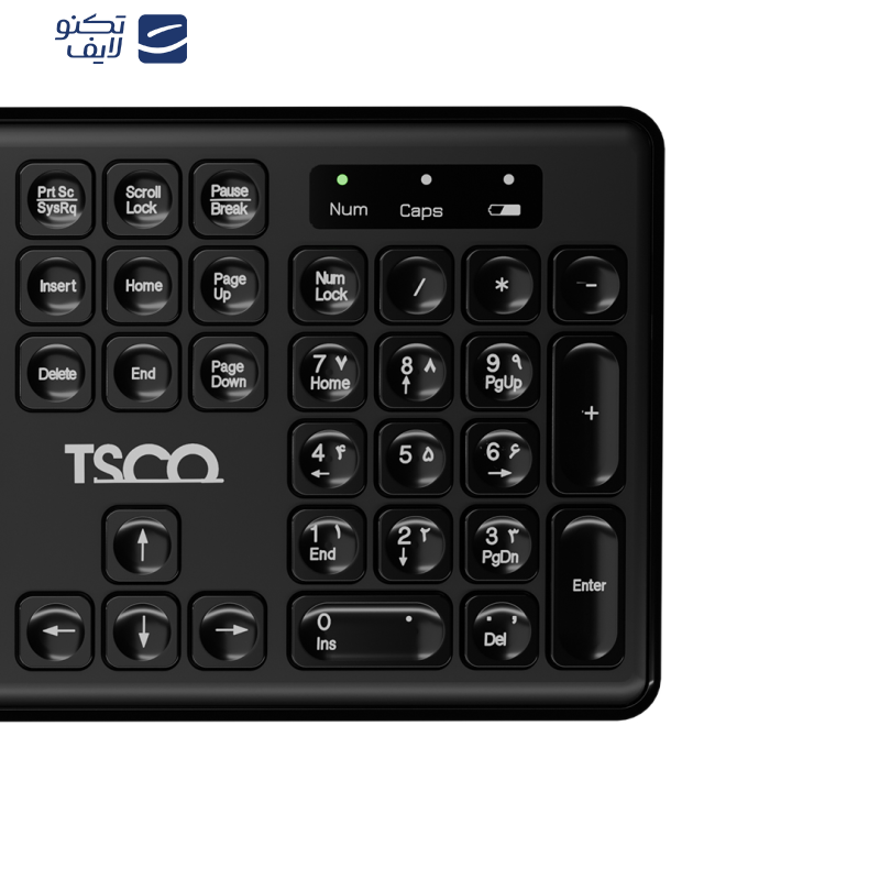 کیبورد بی سیم تسکو مدل TK 7005W