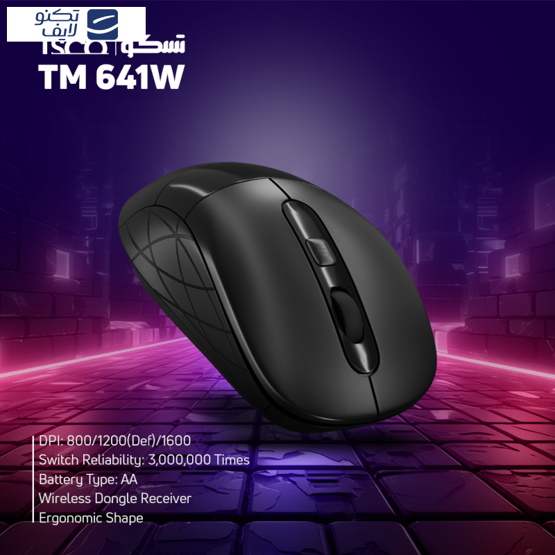 ماوس بی سیم تسکو مدل TM 641W ماوس بی سیم تسکو مدل TM 641W