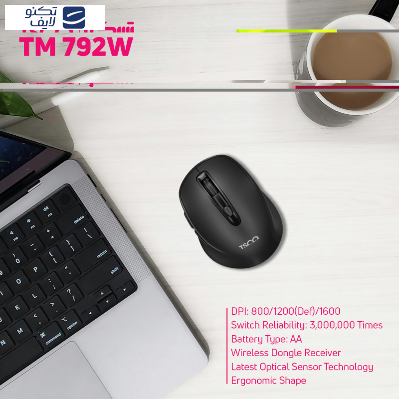 ماوس بی سیم تسکو مدل TM 792W