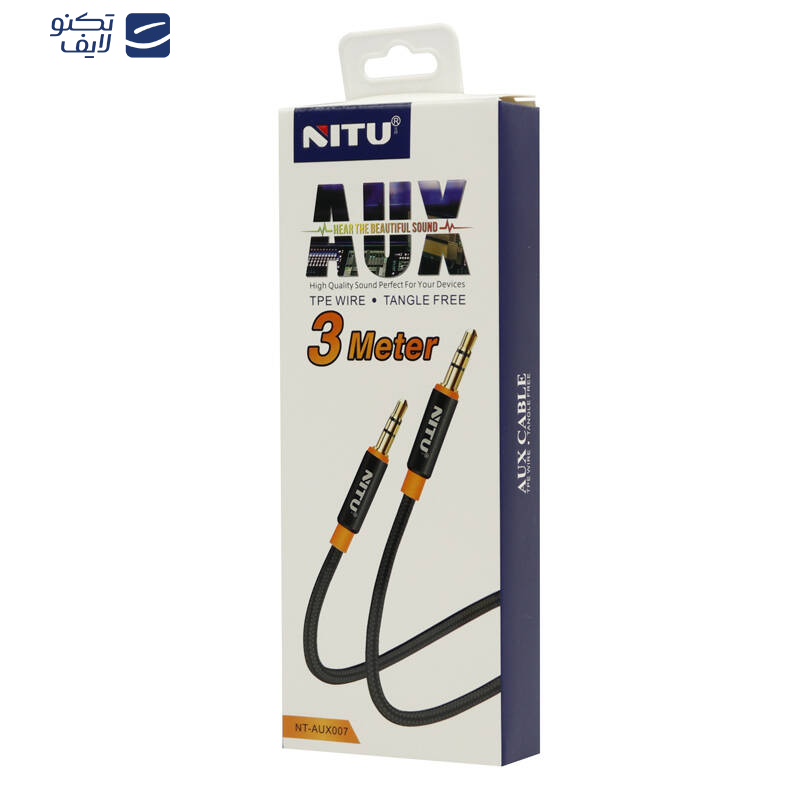 کابل AUX نیتو مدل NT-AUX007 طول 3 متر کابل AUX نیتو مدل NT-AUX007 طول 3 متر