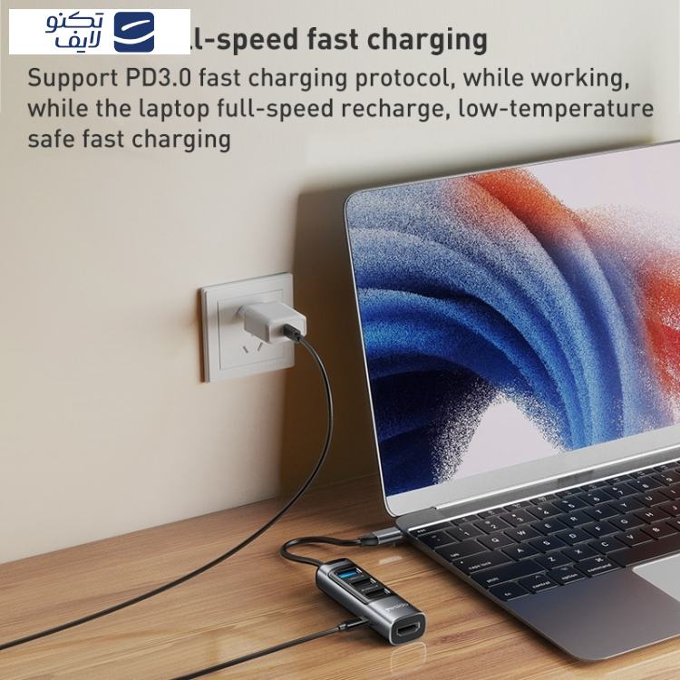 هاب 10 پورت USB-C یسیدو مدل HB22 هاب 10 پورت USB-C یسیدو مدل HB22