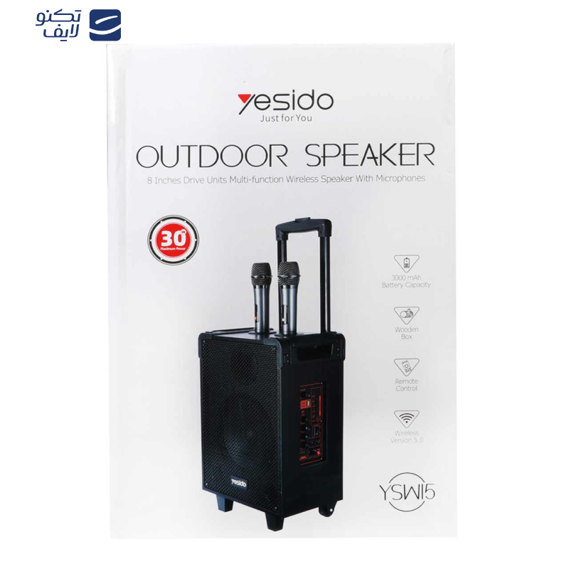 اسپیکر بلوتوثی یسیدو مدل YSW15 اسپیکر بلوتوثی یسیدو مدل YSW15