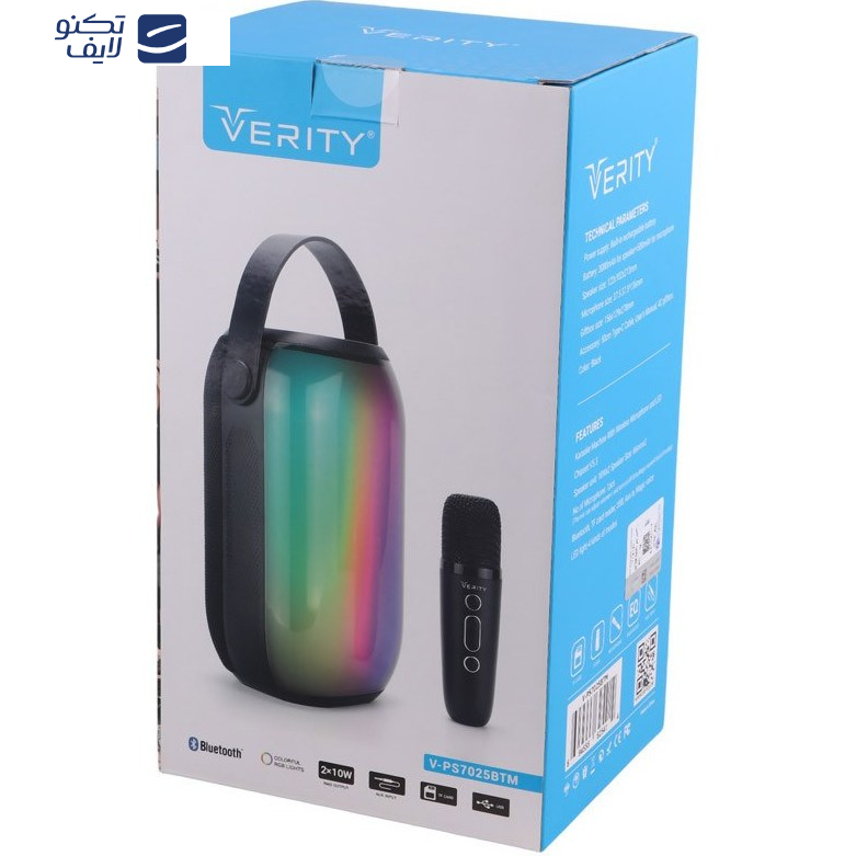 اسپیکر بلوتوثی قابل حمل وریتی مدل V-PS7025 BT اسپیکر بلوتوثی قابل حمل وریتی مدل V-PS7025 BT
