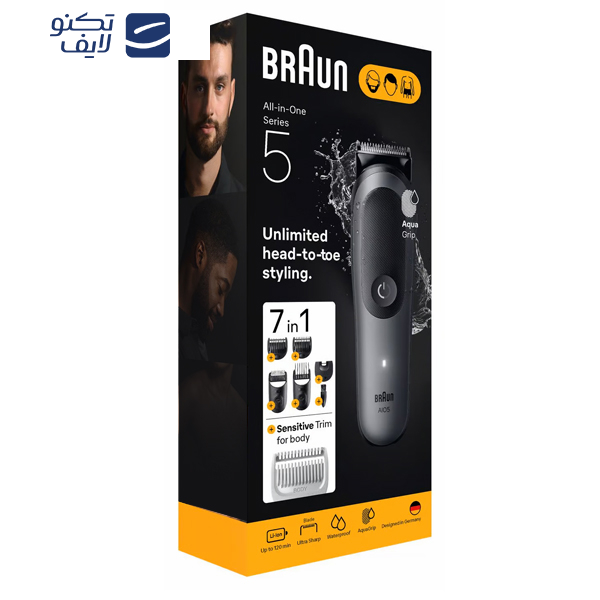 ماشین اصلاح موی صورت شارژی براون مدل AIO5520 ماشین اصلاح موی صورت شارژی براون مدل AIO5520