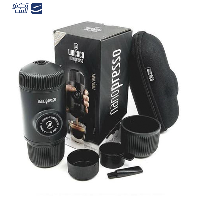 اسپرسوساز سفری واکاکو مدل Nanopresso به همراه کیف حمل اسپرسوساز سفری واکاکو مدل Nanopresso به همراه کیف حمل