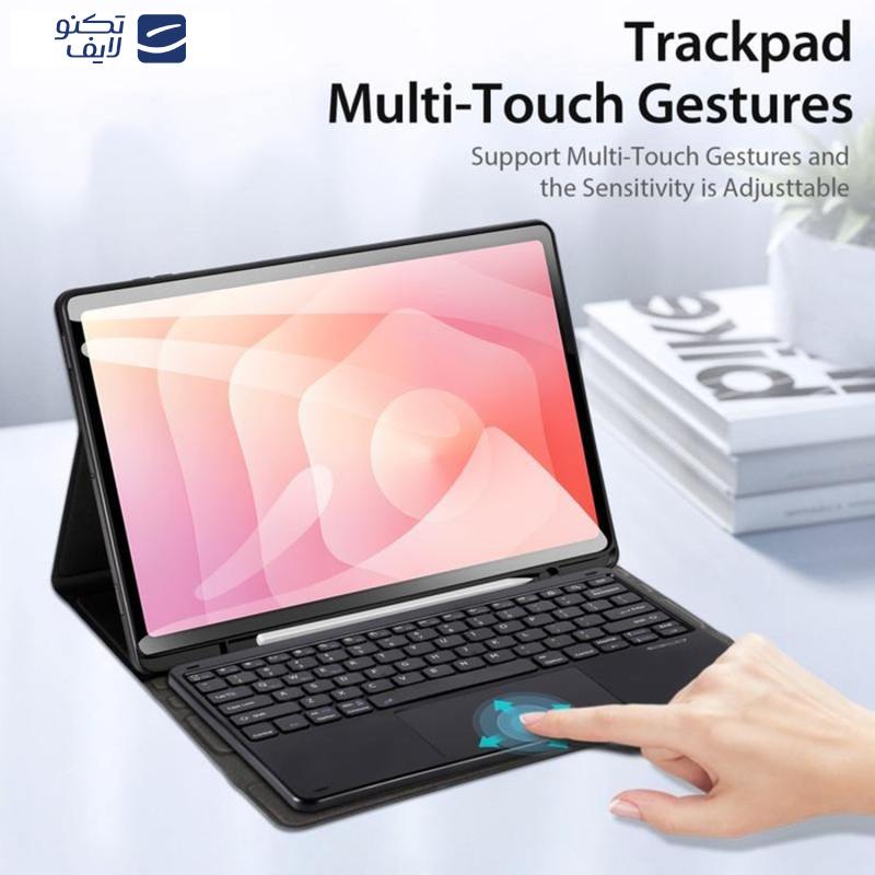 کیف کلاسوری کیبورد دار دوکس دوکیس مدل TK مناسب برای تبلت سامسونگ Galaxy Tab S11-11inch کیف کلاسوری کیبورد دار دوکس دوکیس مدل TK مناسب برای تبلت سامسونگ Galaxy Tab S11-11inch