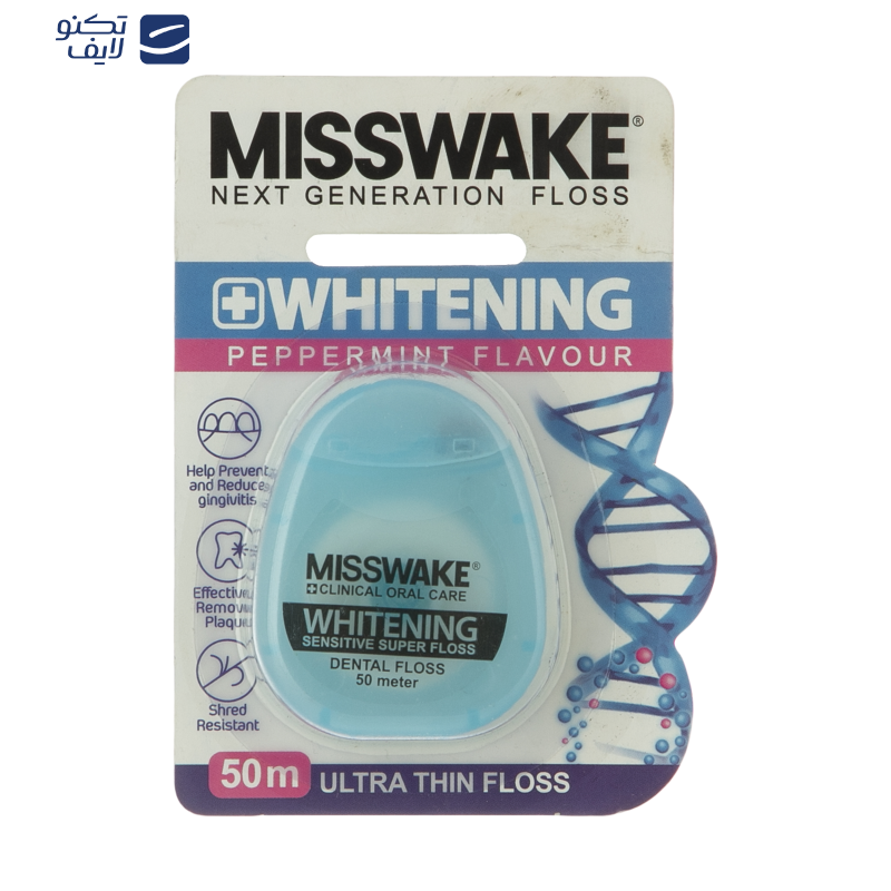 نخ دندان میسویک مدل whitening نخ دندان میسویک مدل whitening