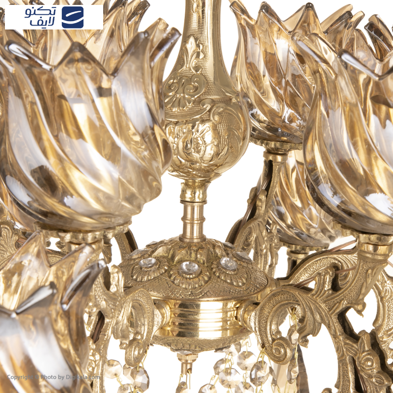 لوستر 12 شعله شاهان تک کد M/6698 لوستر 12 شعله شاهان تک کد M/6698