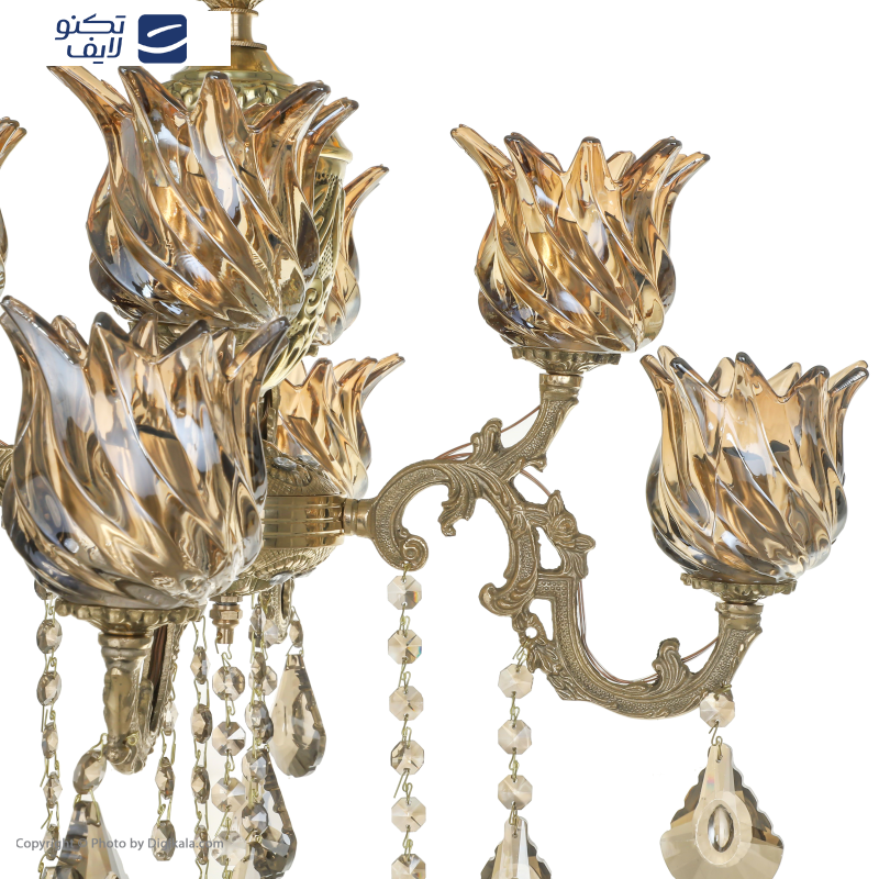 لوستر 8 شعله شاهان تک کد K/4021 لوستر 8 شعله شاهان تک کد K/4021