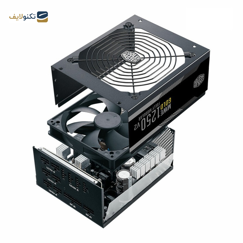 منبع تغذیه کامپیوتر کولر مستر مدل MWE GOLD 1250 V2 FULL