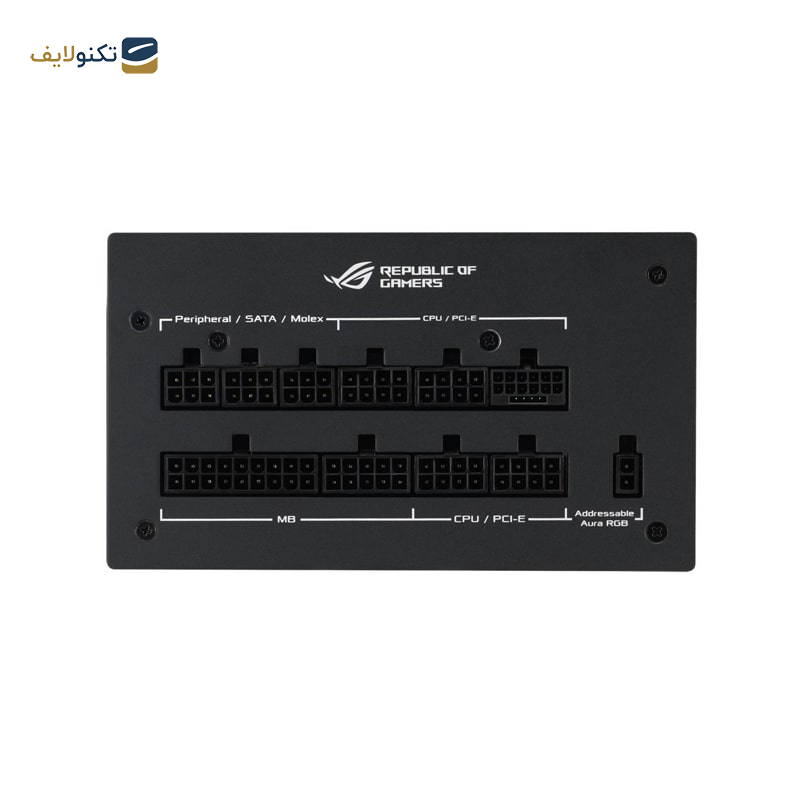 منبع تغذیه کامپیوتر ایسوس مدل ROG STRIX 1200W Aura Edition منبع تغذیه کامپیوتر ایسوس مدل ROG STRIX 1200W Aura Edition