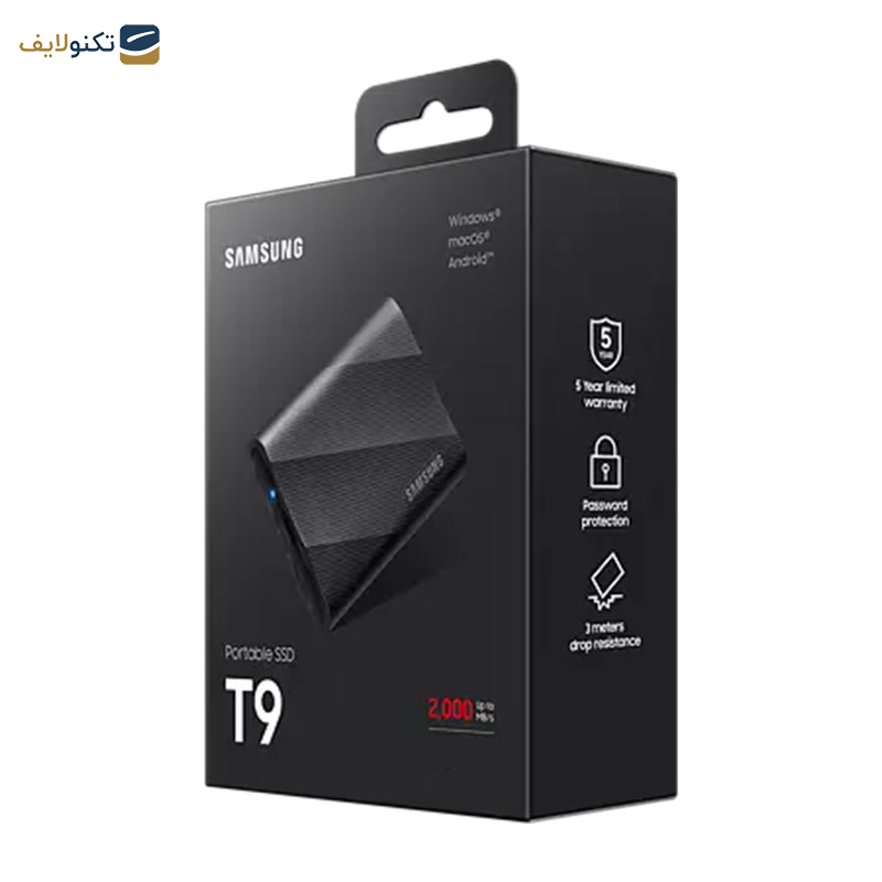حافظه SSD اکسترنال سامسونگ مدل Portable SSD T9 ظرفیت 2 ترابایت