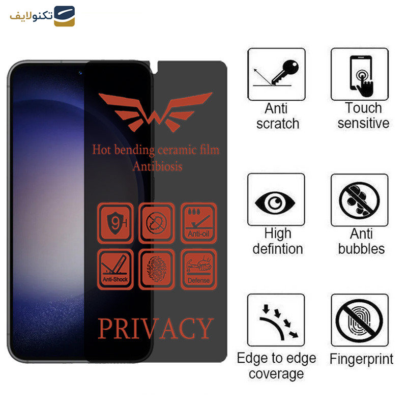 محافظ صفحه نمایش حریم شخصی اپیکوی مدل Nano-Privacy مناسب برای گوشی موبایل سامسونگ Galaxy S23 Plus/ S22 Plus محافظ صفحه نمایش حریم شخصی اپیکوی مدل Nano-Privacy مناسب برای گوشی موبایل سامسونگ Galaxy S23 Plus/ S22 Plus